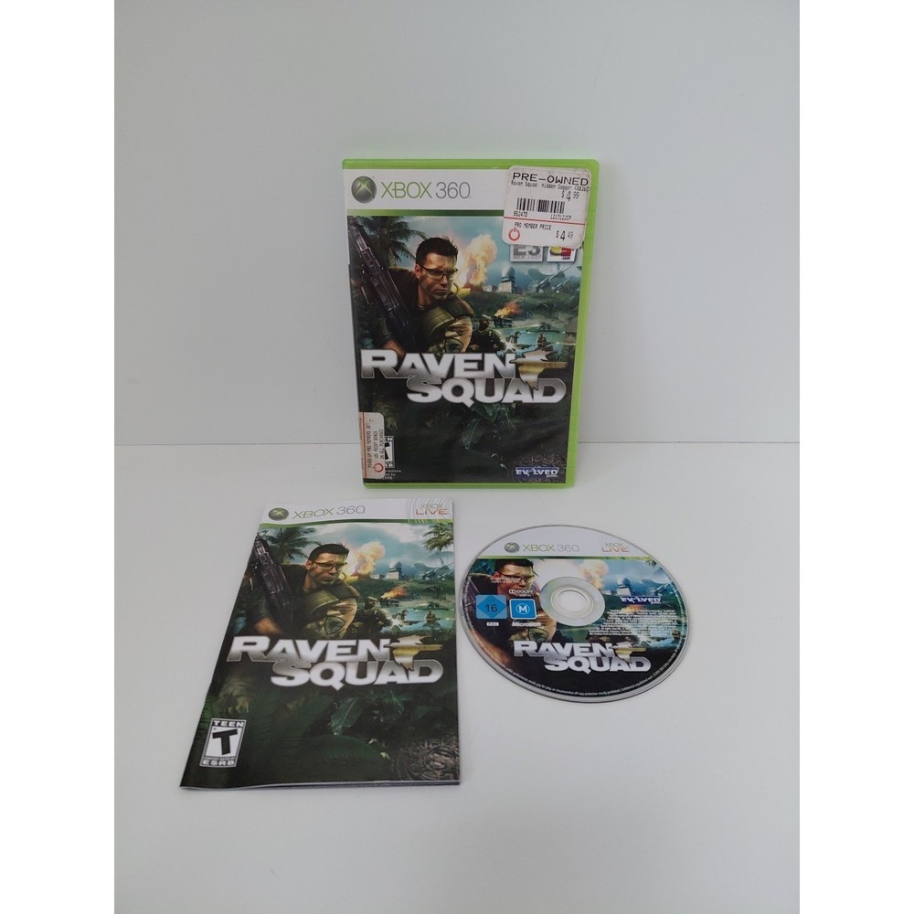 Raven Squad (Microsoft Xbox 360 Game, 2008) Complete CIB